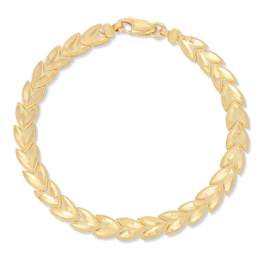 Large Wheat Link Bracelet