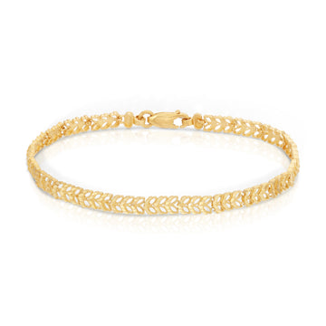 Dainty Wheat Link Bracelet
