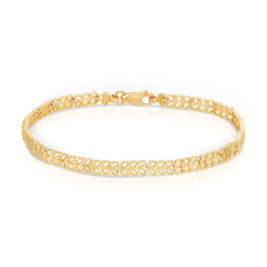 Dainty Wheat Link Bracelet