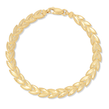 Large Wheat Link Bracelet