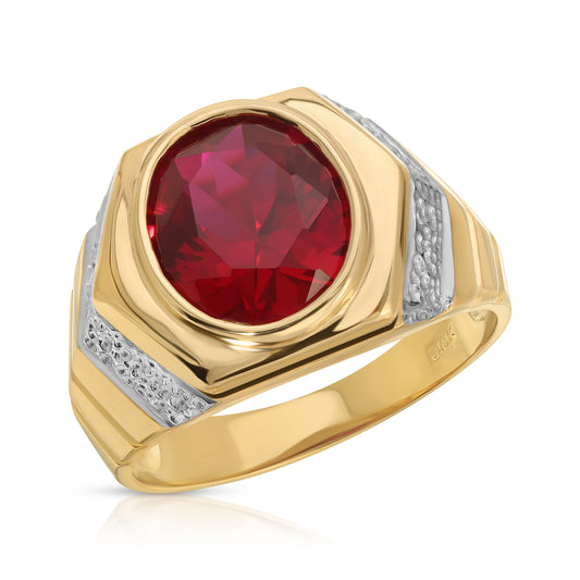 Oval Gemstone Ring