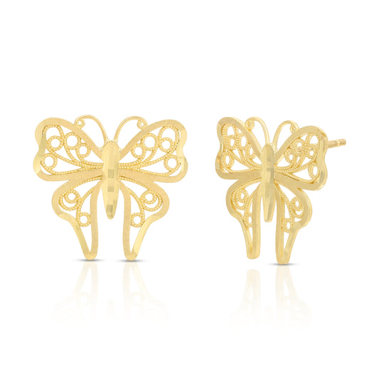 Dainty Butterfly Studs