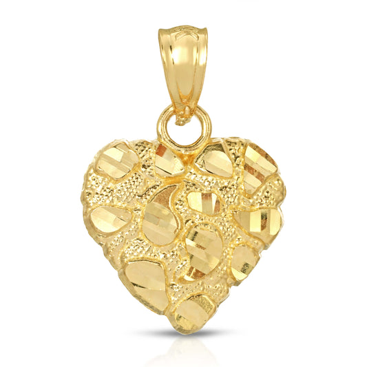 Nugget Heart Charm