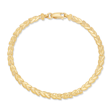 Small Wheat Link Bracelet