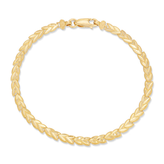 Small Wheat Link Bracelet